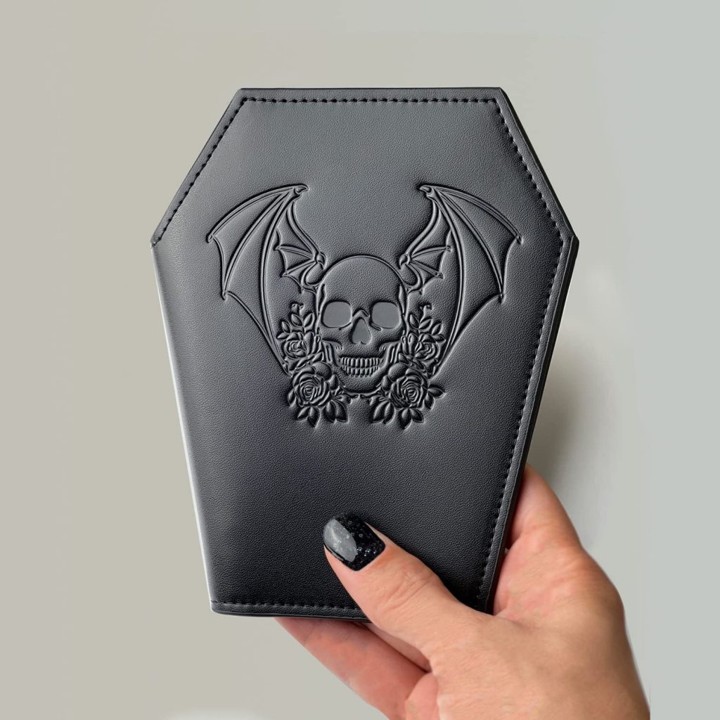 skull wallet coffin