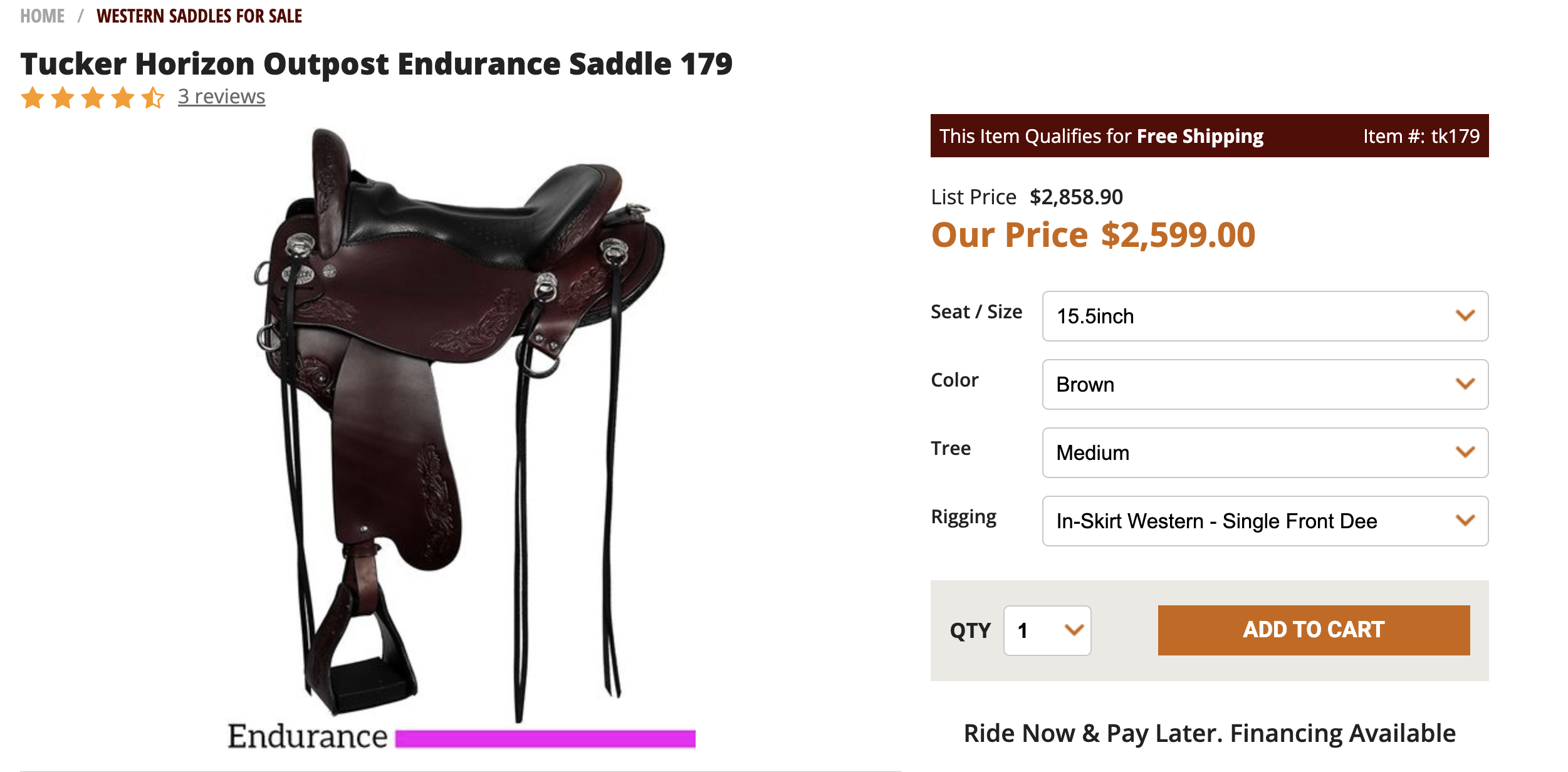 Endurance Saddle