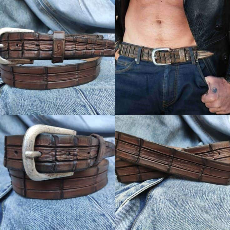 custom leather belt 