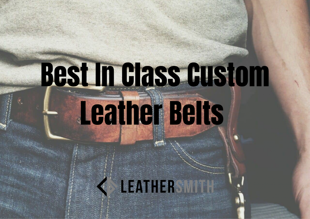 custom leather belt